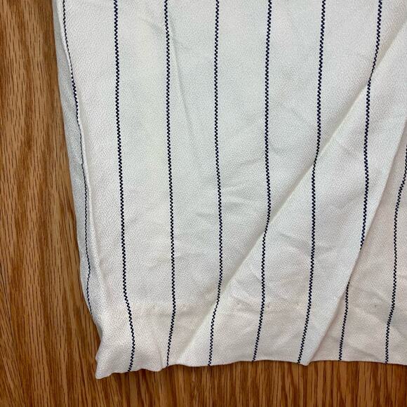 Francine Browner Vintage White Stripe Oversized Blazer Womens 6 - Picture 7 of 15